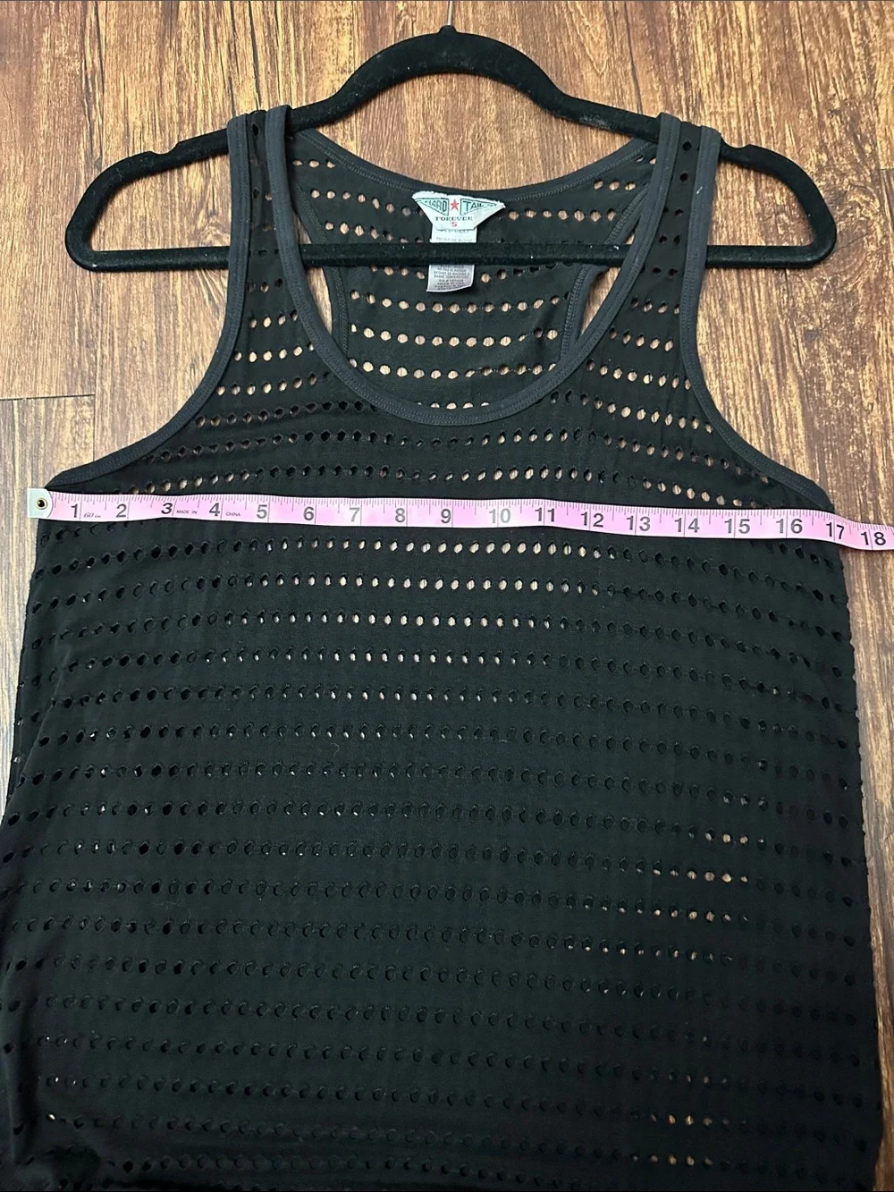 Hard Tail Grunge‎ camo racerback tank S indie sleaze mesh cooling lived in gym - Picture 4 of 5
